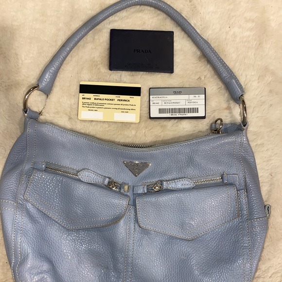 Authentic Prada bufalo pocket hobo - Picture 2 of 9